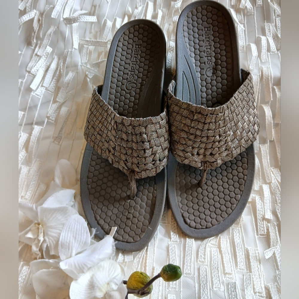 Baretraps Bronze Slide Sandals